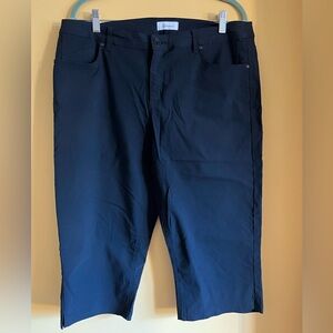 Women's Reitmans capri black pants. Size 14/15.